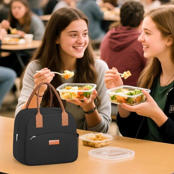 Lunch Bag for Women & Men - Wear-Resistant Insulated Lunch Box with Large Capaci - Picture 6 of 9